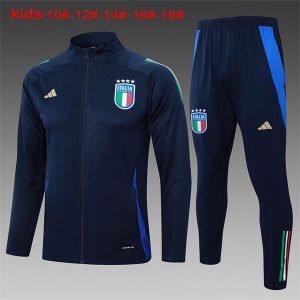 Italia jakke barn mork bla 2024-2025