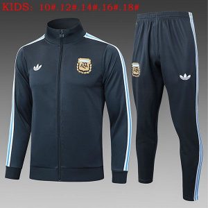 argentina jakke barn mork gra blahvit 2025-2026