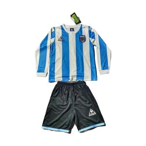 argentina barn retro drakt sett langermet hjemme 1986