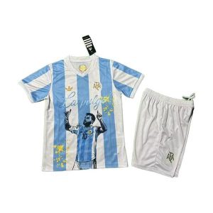 argentina barn spesialutgave drakt sett messi 10 bla hvit 2025-2026