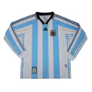 argentina retro langermet drakt hjemme 1998-1999