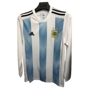 argentina retro langermet drakt hjemme 2018-2019