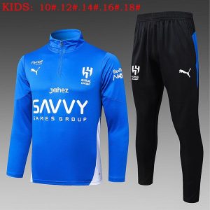 al hilal treningsdress barn glidelas mork bla 2025-2026