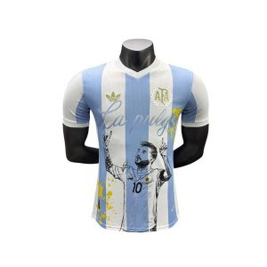 argentina drakt spesialutgave spillerversjon bla hvit stripete messi 2025-2026