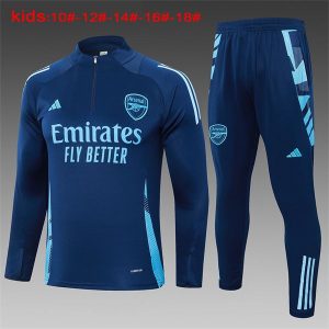 arsenal treningsdress barn glidelas lys bla 2024-2025