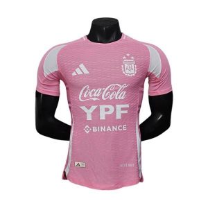 argentina drakt trenings spillerversjon rosa hvit 2025-2026
