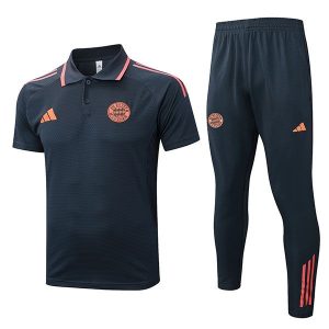 trenings bayern munchen mork gra 2025-2026 polo sett