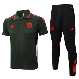 trenings bayern munchen mork gronn 2025-2026 polo sett