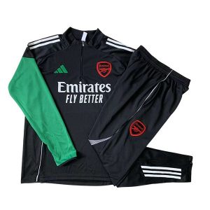 arsenal treningsdress barn glidelas svart gronn rod 2025-2026