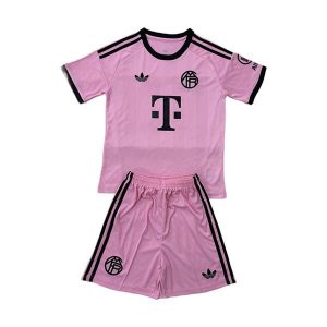 bayern munchen barn keeper drakt sett rosa 2025-2026
