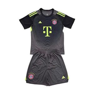 bayern munchen barn keeper drakt sett svart gra 2025-2026