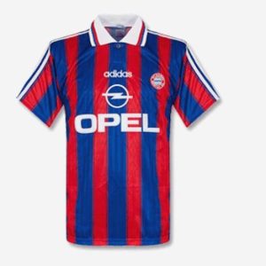 bayern munchen retro opel drakt hjemme 1995-1997