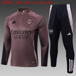 arsenal barn gra lilla 2024-2025 treningsdress