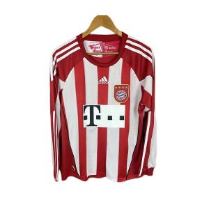 bayern munchen retro langermet drakt hjemme 2010-2011