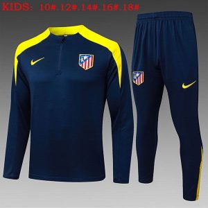 atletico madrid treningsdress barn glidelas mork bla gul 2025-2026