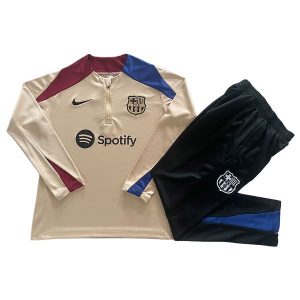 barcelona treningsdress barn glidelas brun rod bla 2024-2025