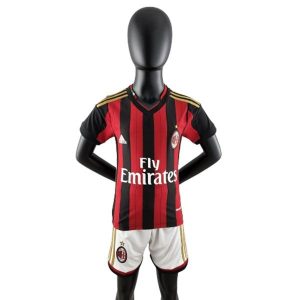 ac milan barn retro fly emirates drakt hjemme 2013-2014