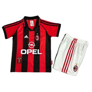 ac milan barn retro drakt hjemme 1998-1999