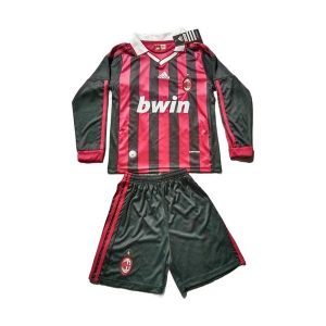 ac milan barn retro drakt sett langermet hjemme 2009-2010