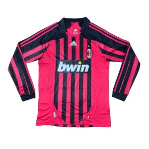 ac milan retro bwin langermet drakt hjemme 2007-2008