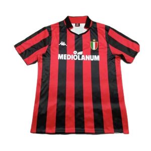 ac milan retro mediolanum drakt hjemme 1988-1989