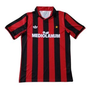 ac milan retro mediolanum drakt hjemme 1990-1991