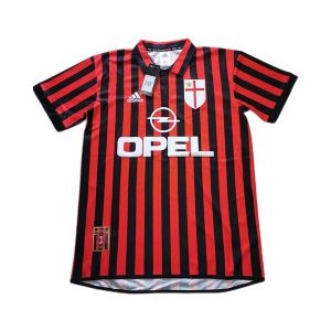 ac milan retro opel drakt hjemme 1999-2000