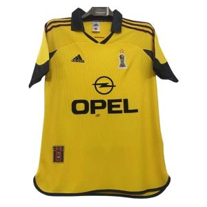 ac milan retro opel spesialutgave drakt gul svart 1999-2000