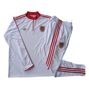 bayern munchen barn 125th hvit rod 3 stripete 2025-2026 treningsdress