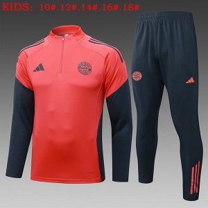 bayern munchen treningsdress barn glidelas oransje mork gra 2025-2026