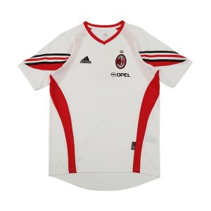 ac milan retro trenings drakt hvit 2003-2004