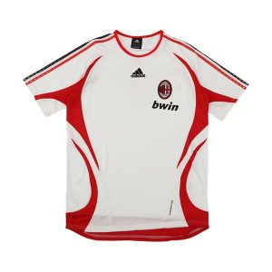 ac milan retro trenings drakt hvit 2006-2007