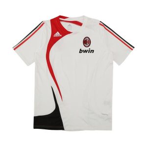 ac milan retro trenings drakt hvit 2007-2008