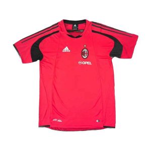 ac milan retro trenings drakt rod 2004-2005