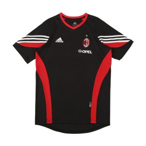 ac milan retro trenings drakt svart 2003-2004
