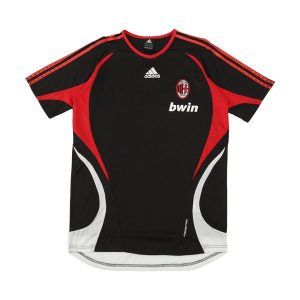 ac milan retro trenings drakt svart 2006-2007