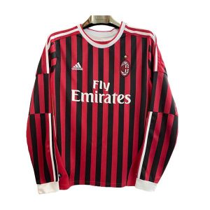 ac milan retro langermet fly emirates drakt hjemme 2011-2012