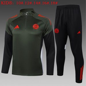 bayern munchen treningsdress barn glidelas mork gronn 2025-2026