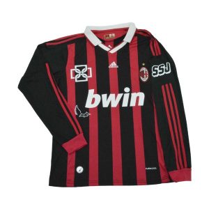 ac milan retro langermet drakt hjemme duki 2009-2010