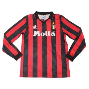 ac milan retro langermet drakt hjemme 1993-1994