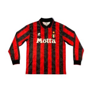 ac milan retro langermet drakt hjemme 1994-1995
