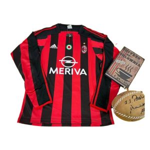 ac milan retro langermet drakt hjemme 2003-2004