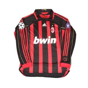 ac milan retro langermet drakt hjemme 2006-2007