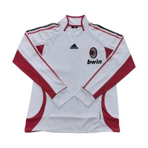 ac milan retro langermet drakt trenings hvit 2006-2007