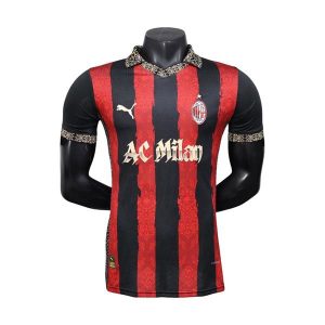 ac milan drakt spesialutgave spillerversjon rod svart stripete 2025-2026