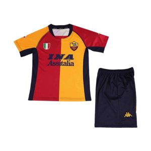 roma barn retro drakt Champions League hjemme 2000-2001