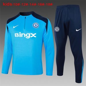 chelsea treningsdress barn glidelas lys bla mork bla (1) 2024-2025
