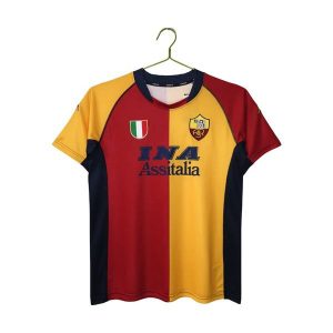 roma retro drakt hjemme champions league 2000-2001