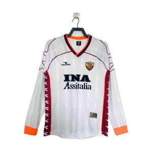roma retro langermet drakt borte 1999-2000