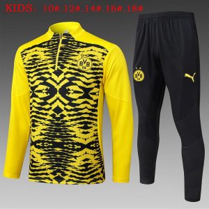 dortmund barn gul svart 2024-2025 treningsdress